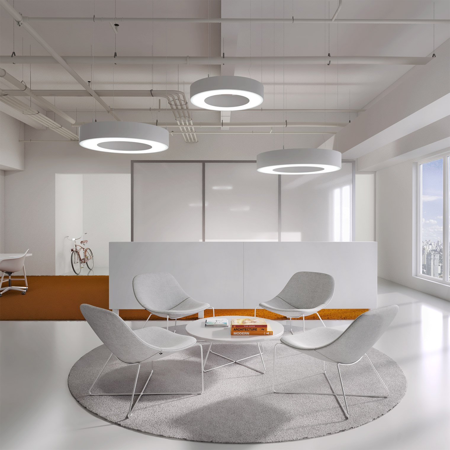 BUCK LED Suspended Luminaires Luna Ring